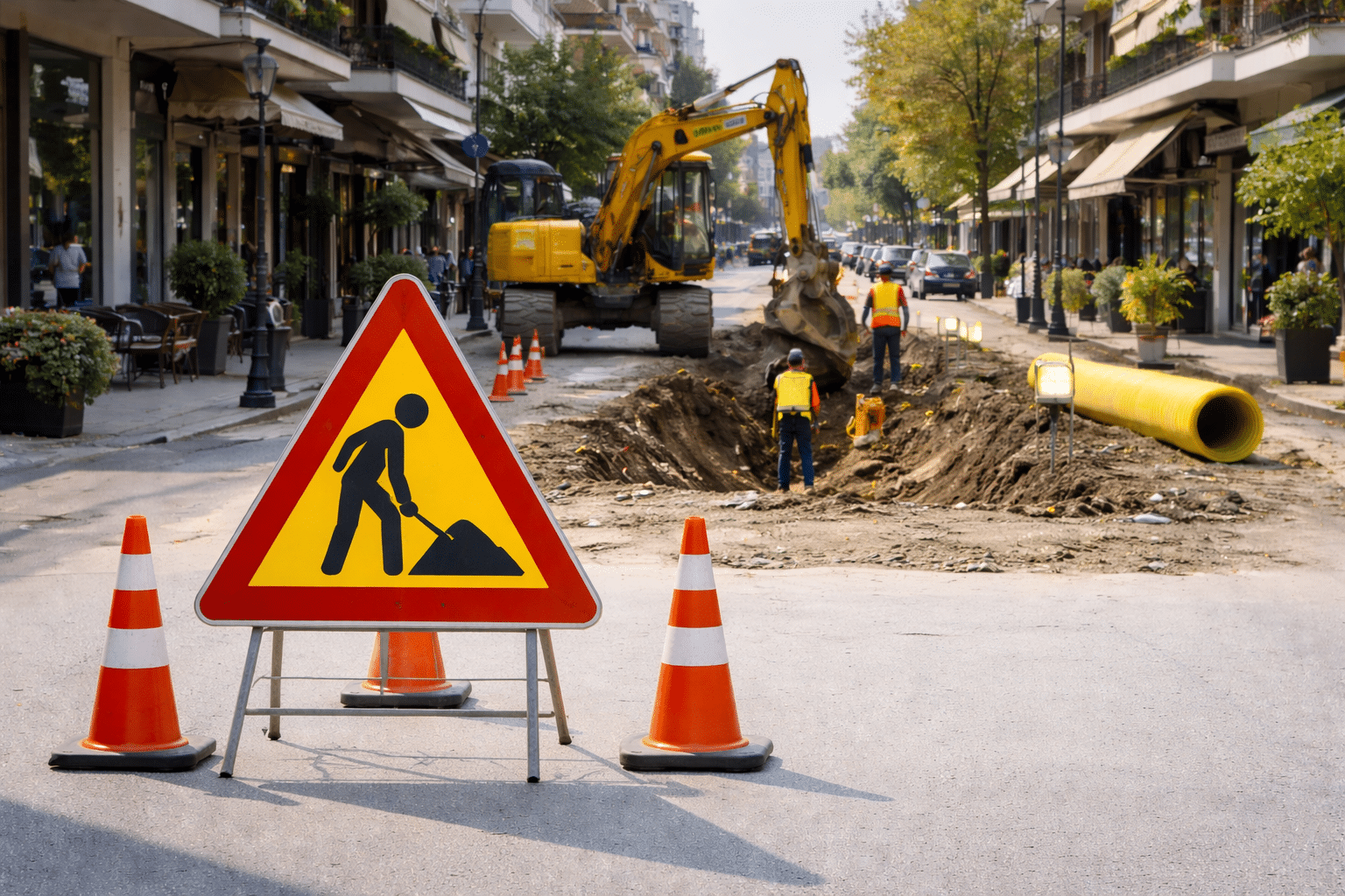 Κυκλοφοριακές ρυθμίσεις στα Τρίκαλα λόγω έργων της ΔΕΥΑΤ
