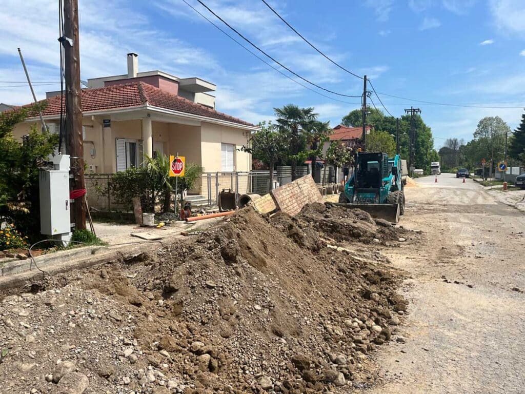 Θωρακίζεται η οδός Πατουλιάς από τις πλημμύρες