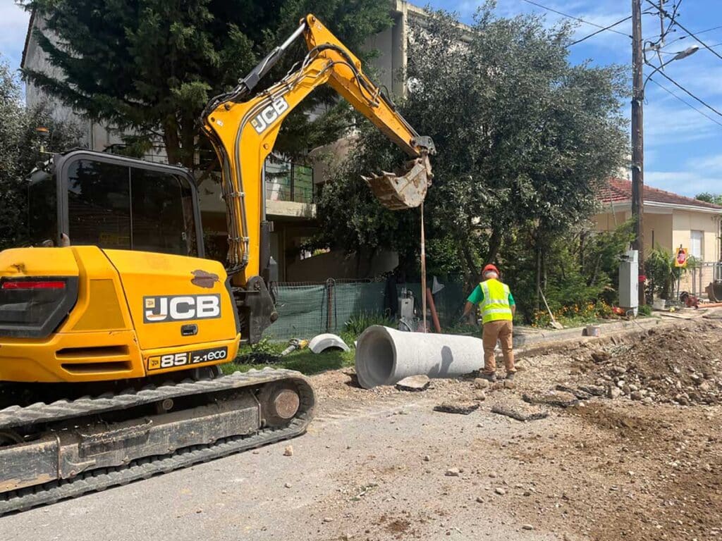 Θωρακίζεται η οδός Πατουλιάς από τις πλημμύρες