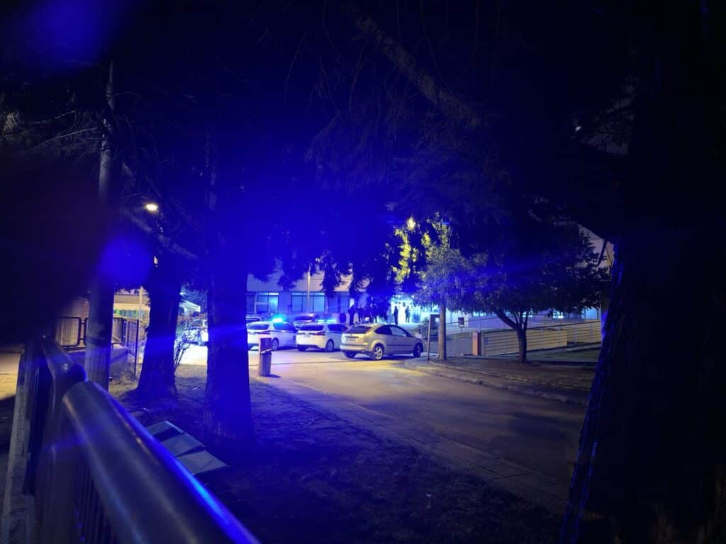 Ισχυρή αστυνομική δύναμη στο Νοσοκομείο Τρικάλων