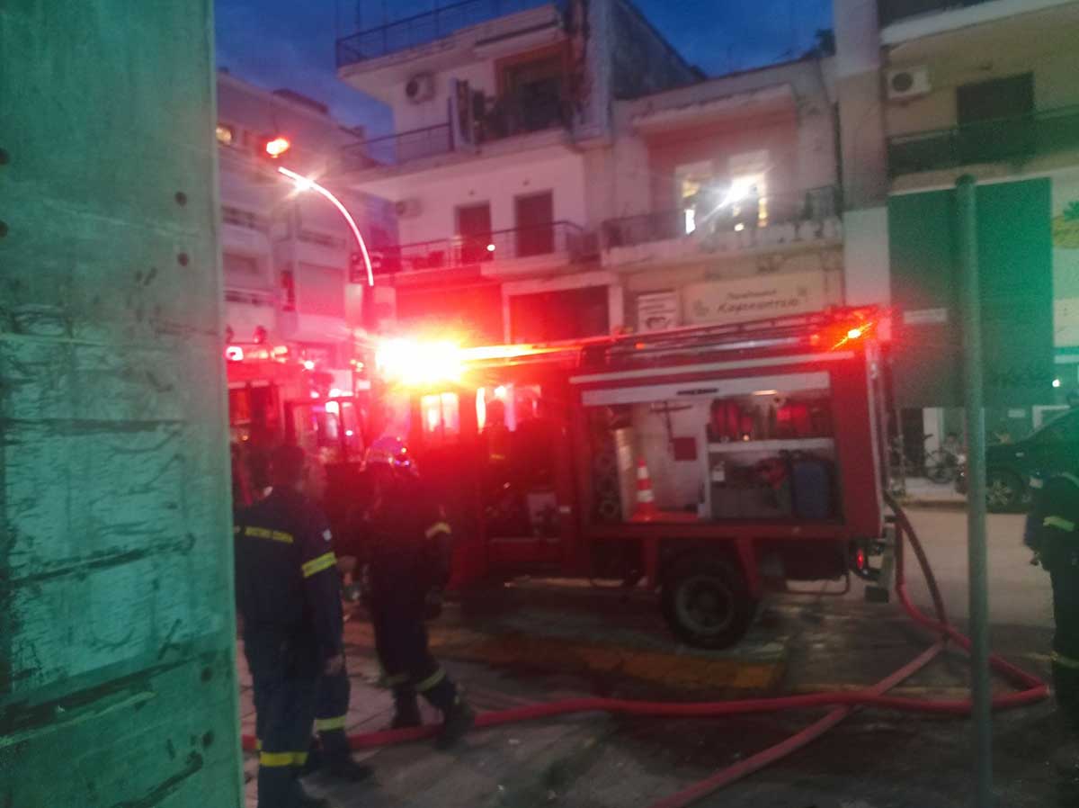 Φωτιά από βραχυκύκλωμα στην Περιφερειακή Ενότητα Τρικάλων