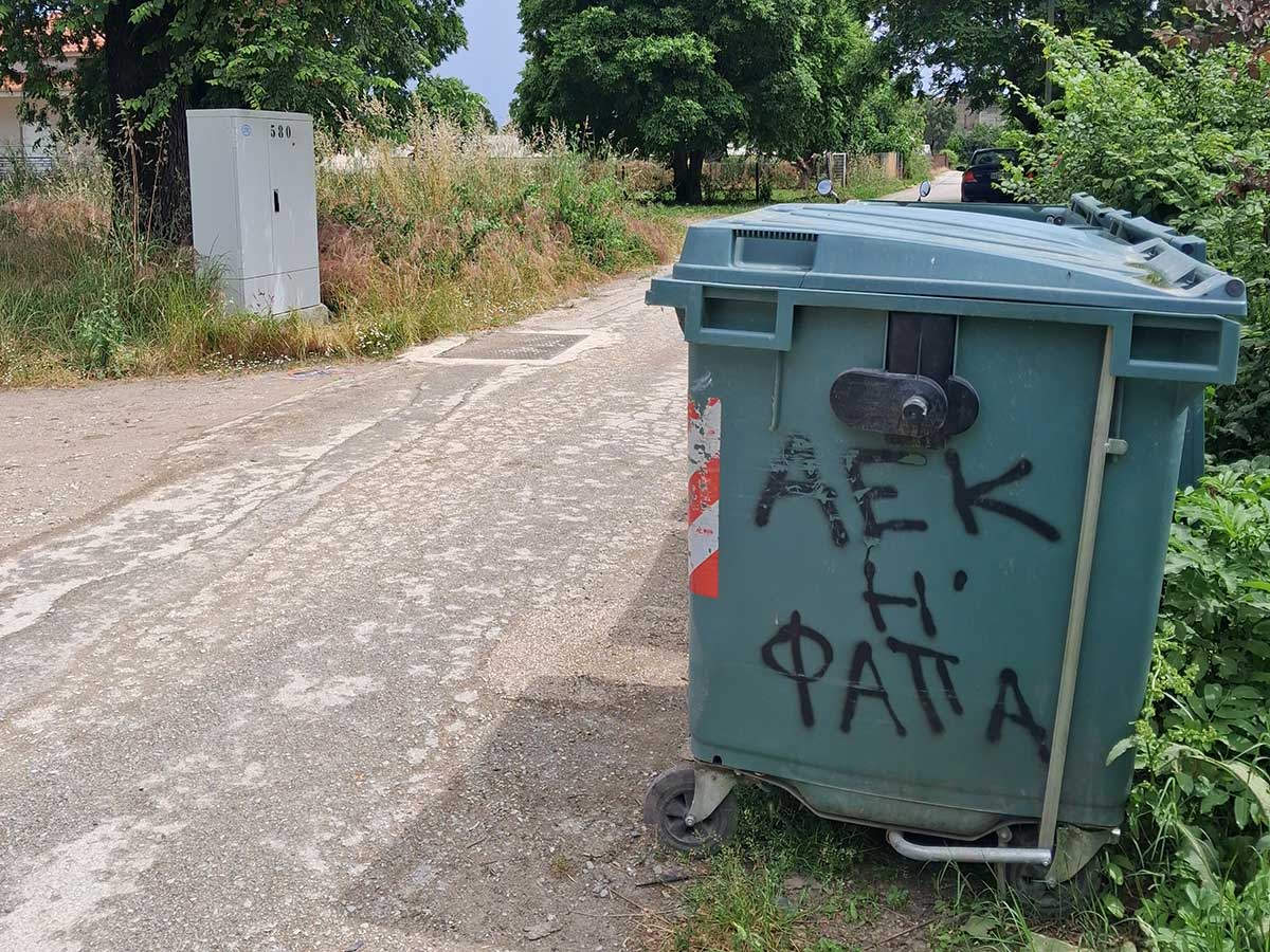 Τρίκαλα: Ο κάδος ήταν… πολύ μακριά