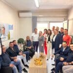 Λαοθάλασσα στο πολιτικό γραφείο του Κώστα Σκρέκα στα Τρίκαλα για την ονομαστική του εορτή