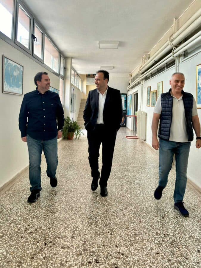 Παπαστεργίου στο ΓΕΛ Πύλης πριν τις Πανελλαδικές