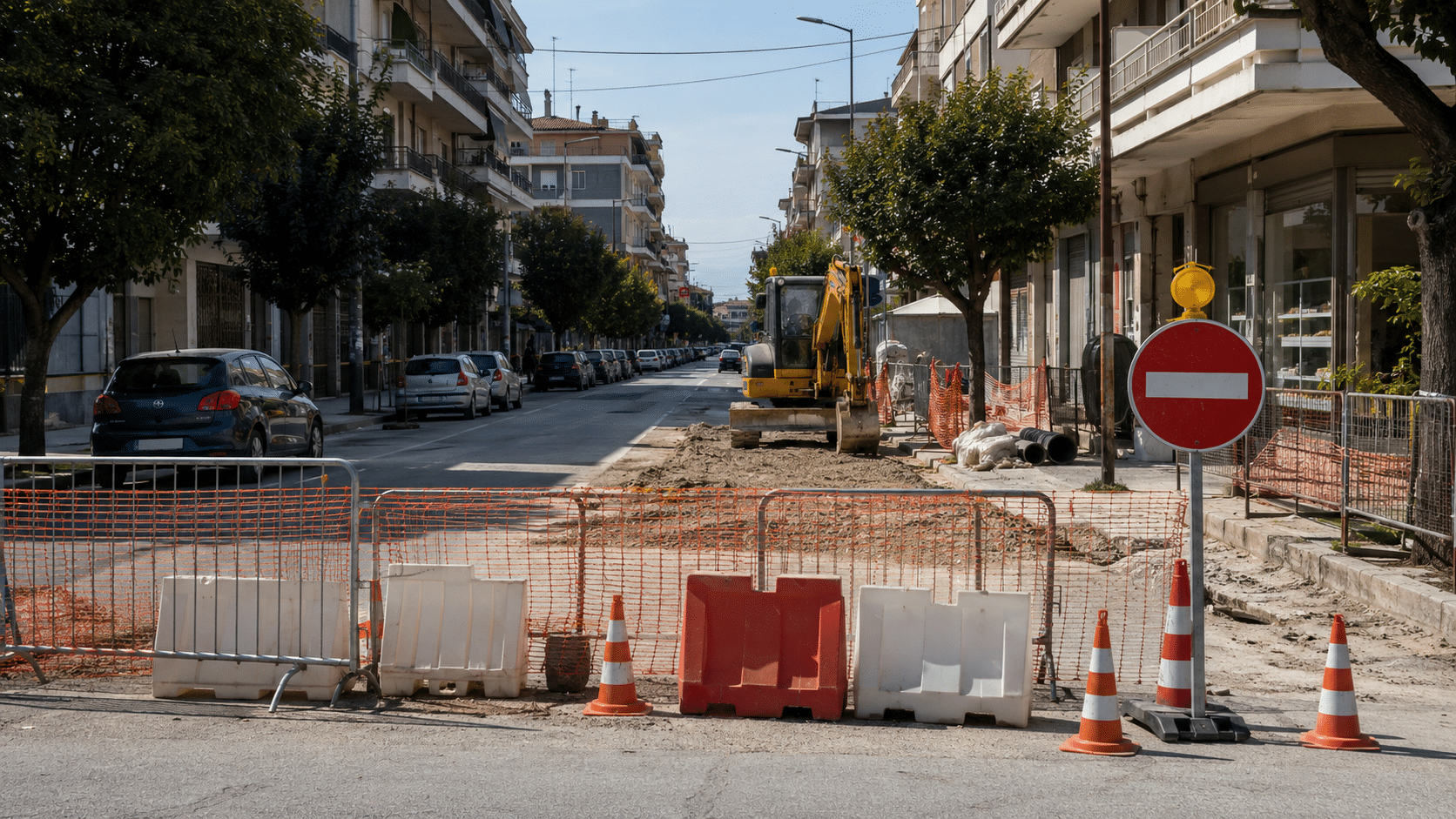 Κλείνει τμήμα της οδού Πλάτωνος στα Τρίκαλα