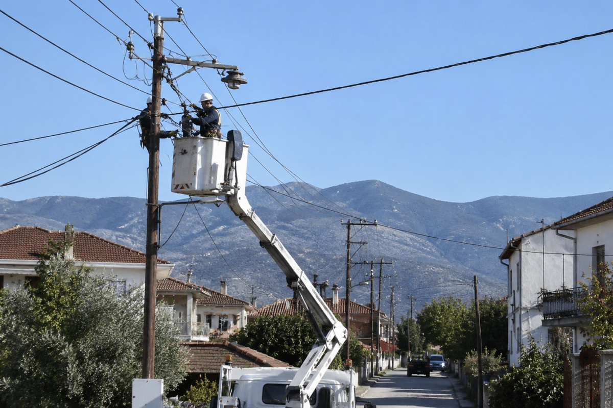 Διακοπές ρεύματος σε περιοχές των Τρικάλων