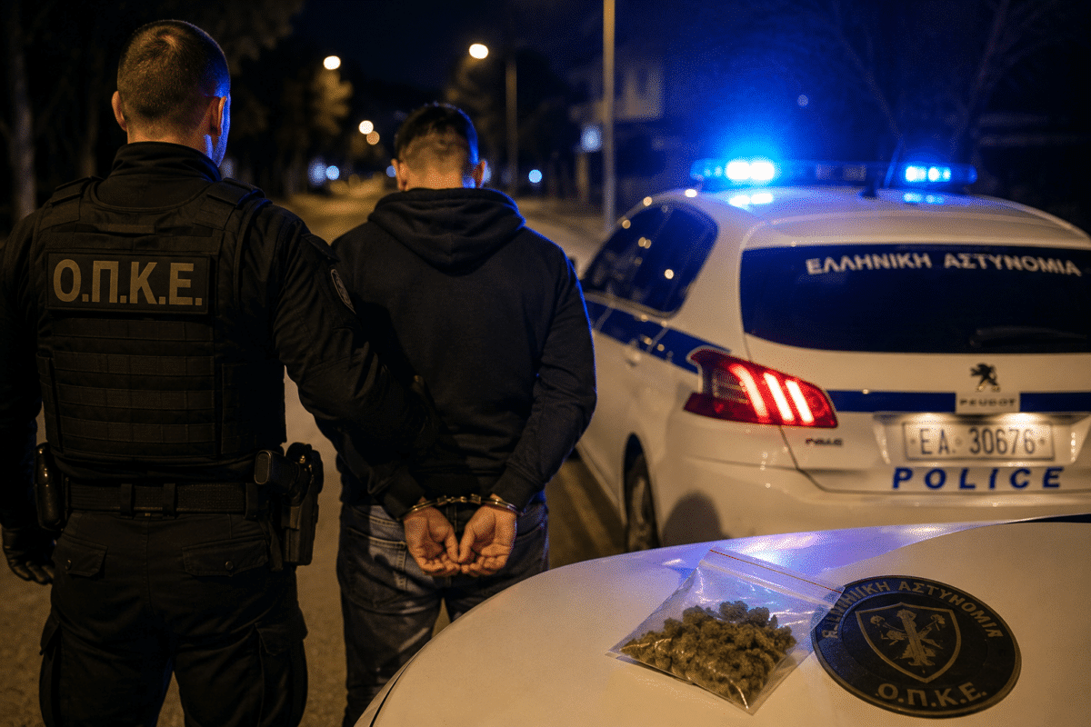 Συνελήφθη 20χρονος στη Φαρκαδόνα για κατοχή κάνναβης