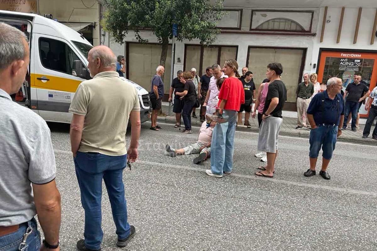 Καλαμπάκα: Μηχανή παρέσυρε πεζό – Δύο τραυματίες