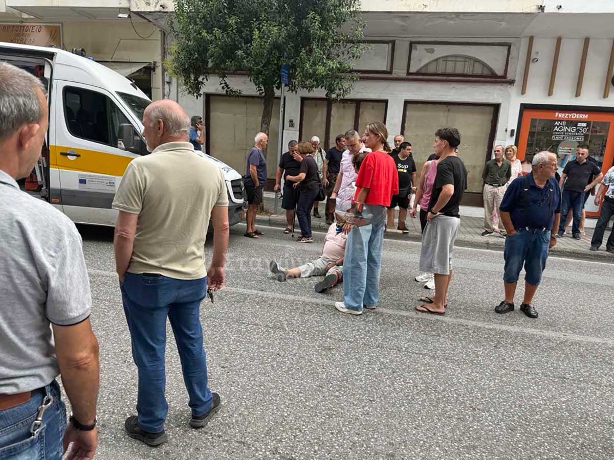 Καλαμπάκα: Μηχανή παρέσυρε πεζό – Δύο τραυματίες
