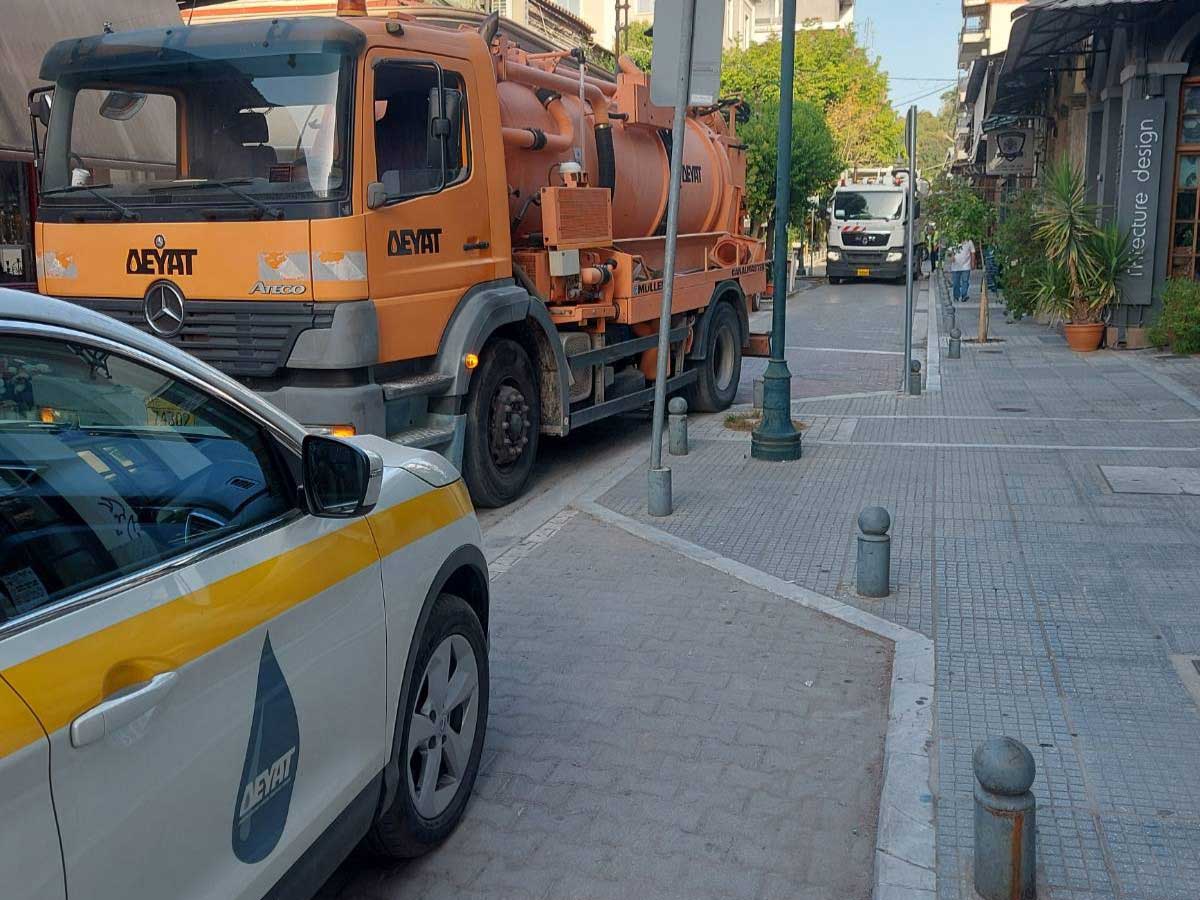 Τρίκαλα: Καθαρισμός και έλεγχος του δικτύου ομβρίων
