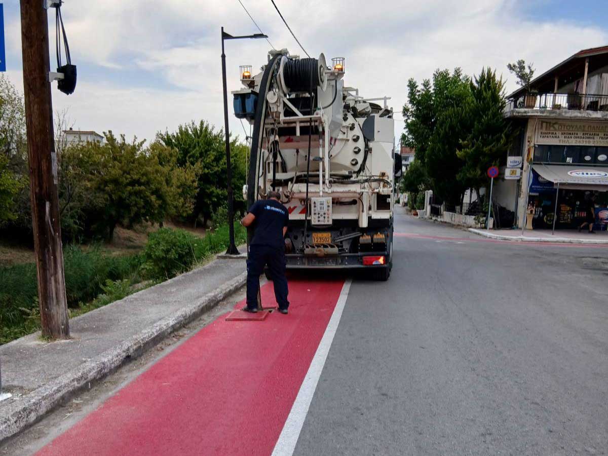 Τρίκαλα: Καθαρισμός και έλεγχος του δικτύου ομβρίων