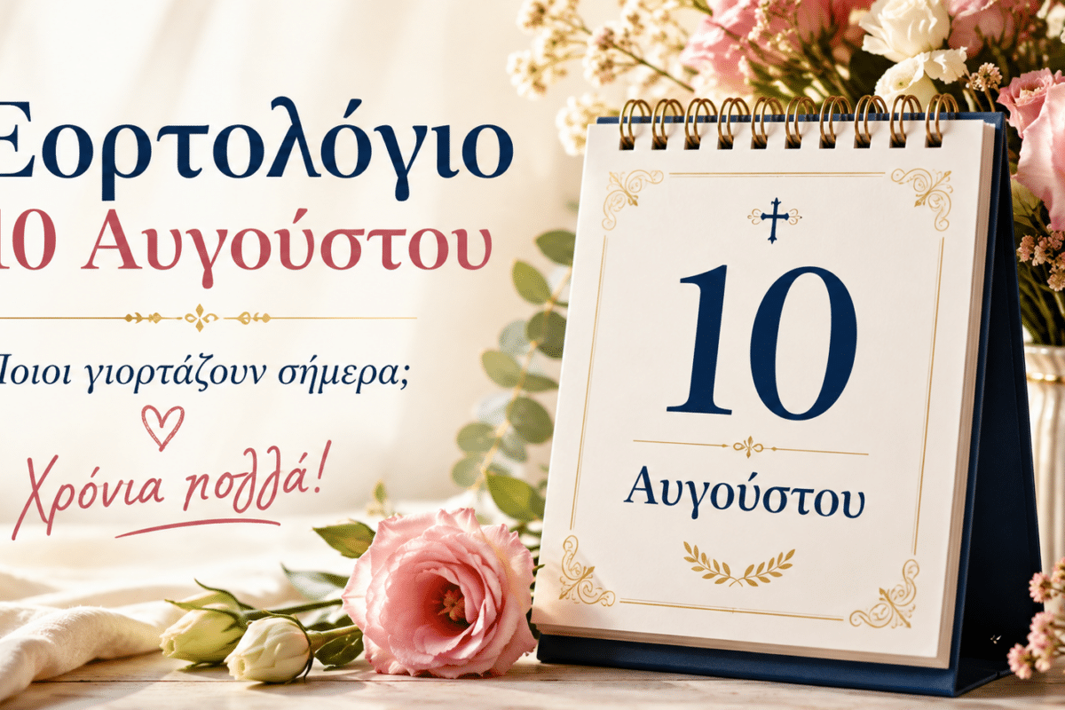 Ποιοι γιορτάζουν σήμερα 10 Αυγούστου