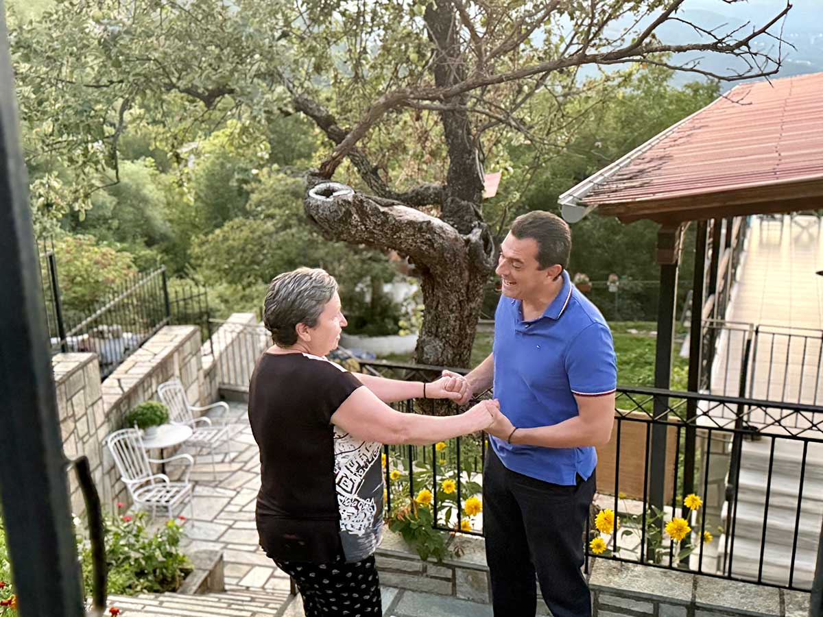 Στα ορεινά χωριά του Δήμου Μετεώρων ο Κώστας Σκρέκας