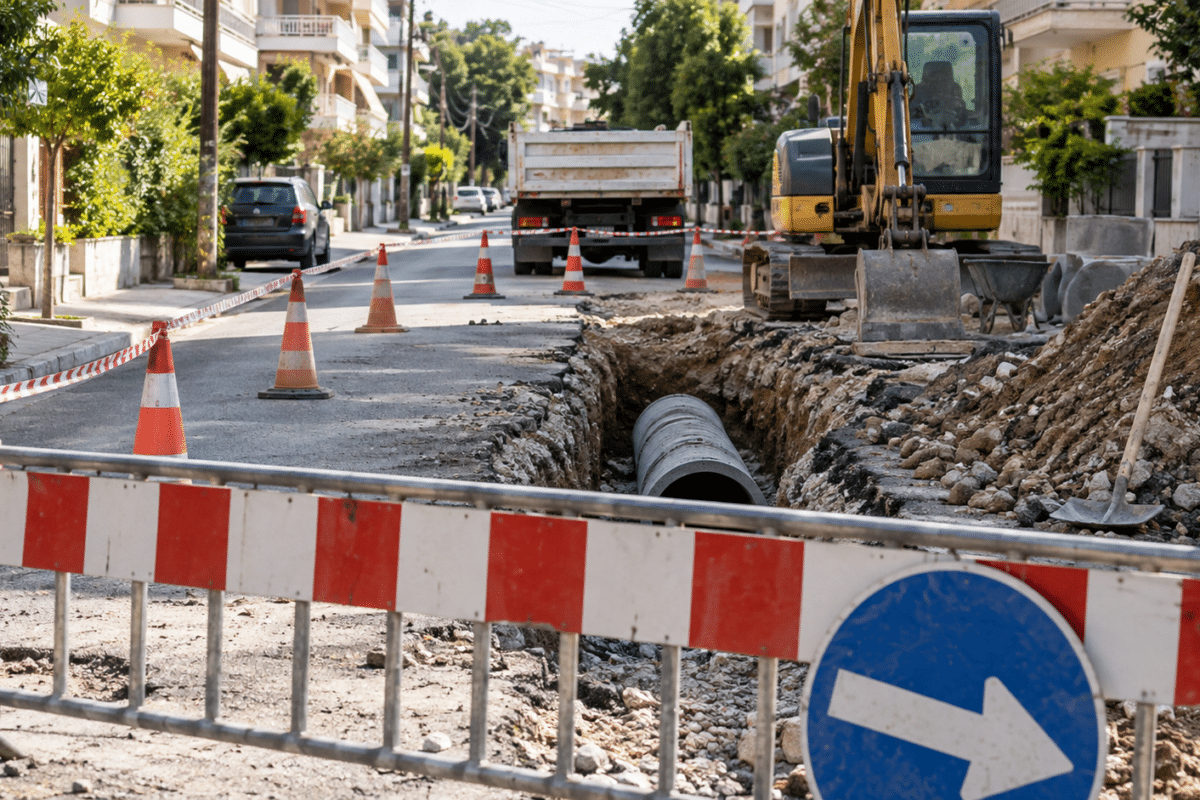 Οδός Αξιού: Διακοπή κυκλοφορίας σήμερα στον Πύργο