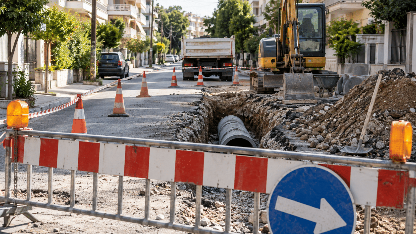 Οδός Αξιού: Διακοπή κυκλοφορίας σήμερα στον Πύργο