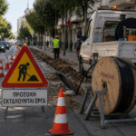 Τρίκαλα: Στένωση της Ασκληπιού για έργα οπτικών ινών