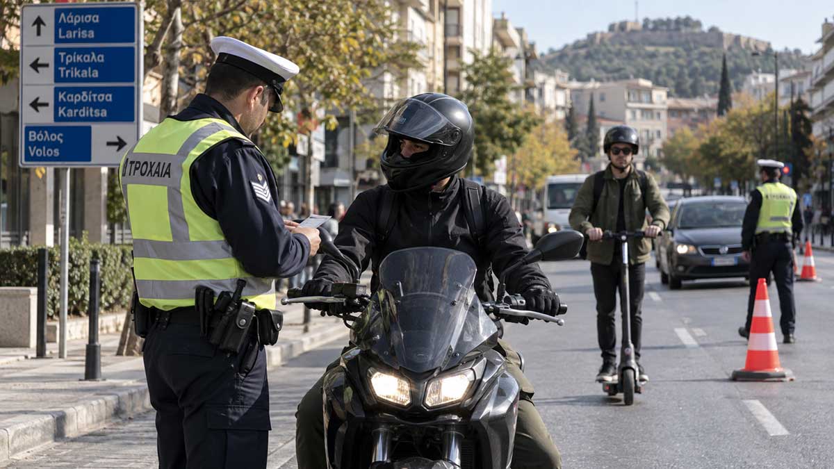 Τρίκαλα – 21 παραβάσεις για κράνος σε 208 ελέγχους