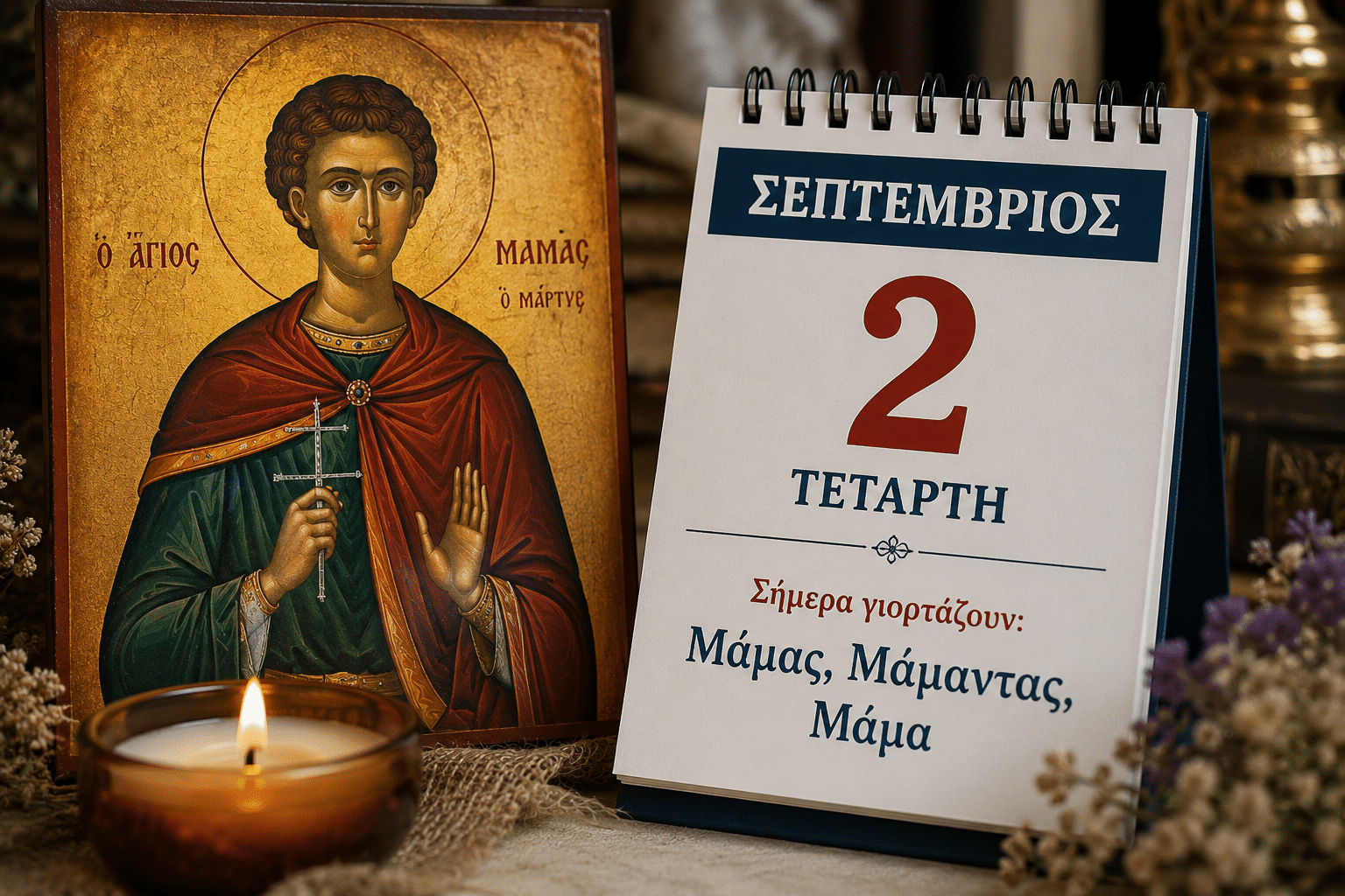 Ποιοι γιορτάζουν σήμερα, Τετάρτη 2 Σεπτεμβρίου