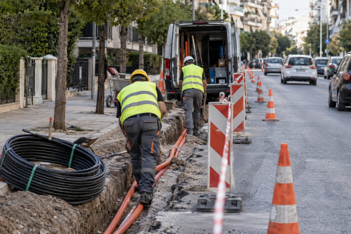 Κονδύλη: Κλείνει τμήμα της για έργα οπτικών ινών