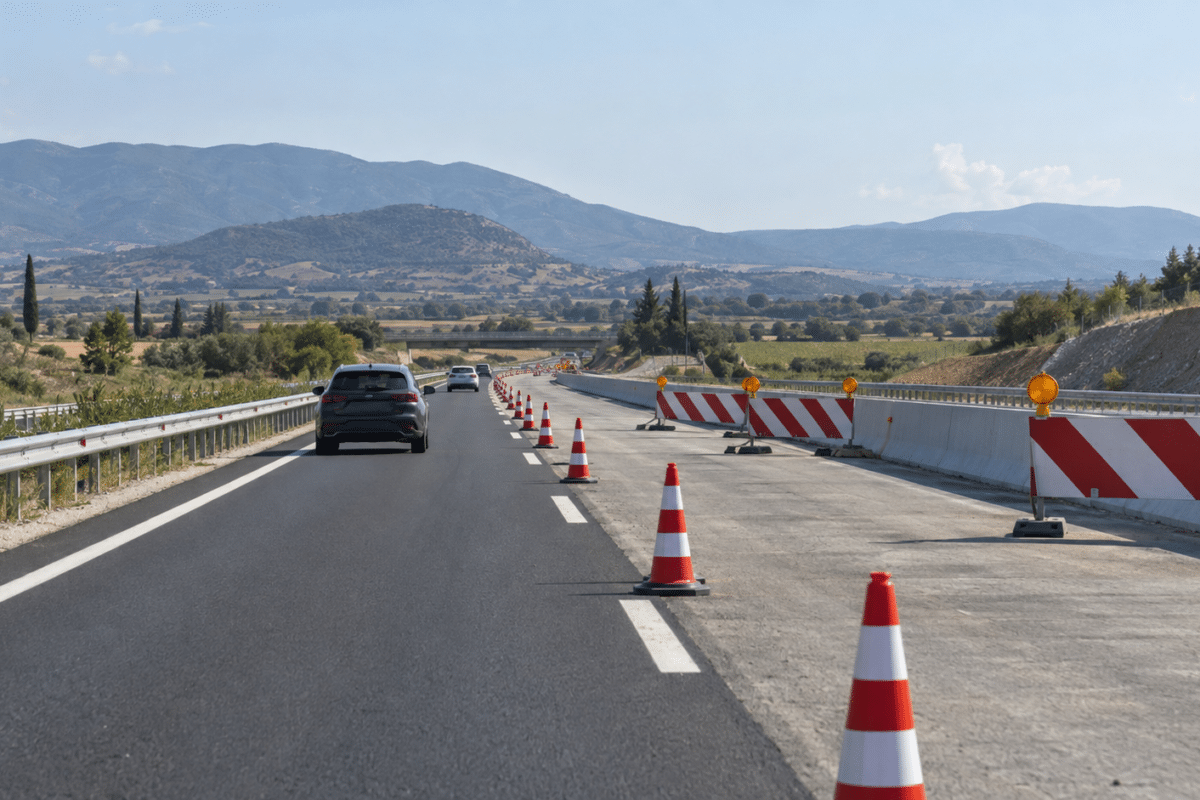 Στένωση στον Ε65 από Τρίκαλα προς Γρεβενά