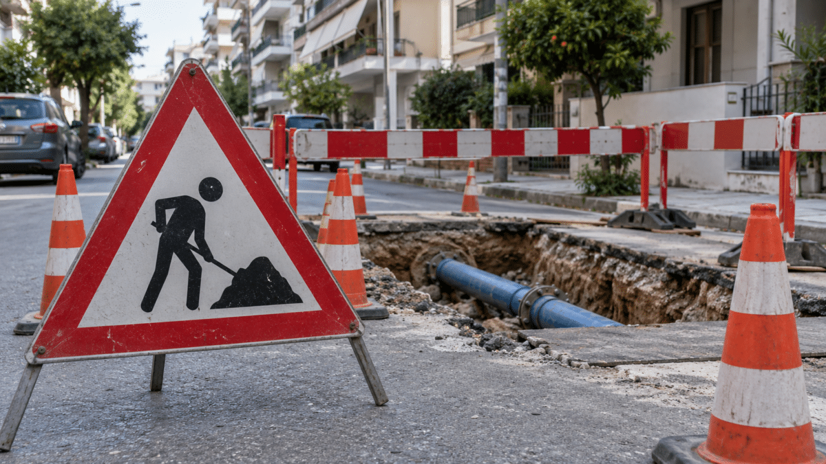 Τρίκαλα: Κυκλοφοριακές ρυθμίσεις για έργα της ΔΕΥΑΤ