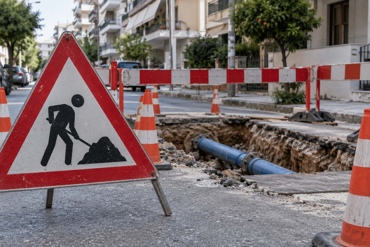 Τρίκαλα: Κυκλοφοριακές ρυθμίσεις για έργα της ΔΕΥΑΤ