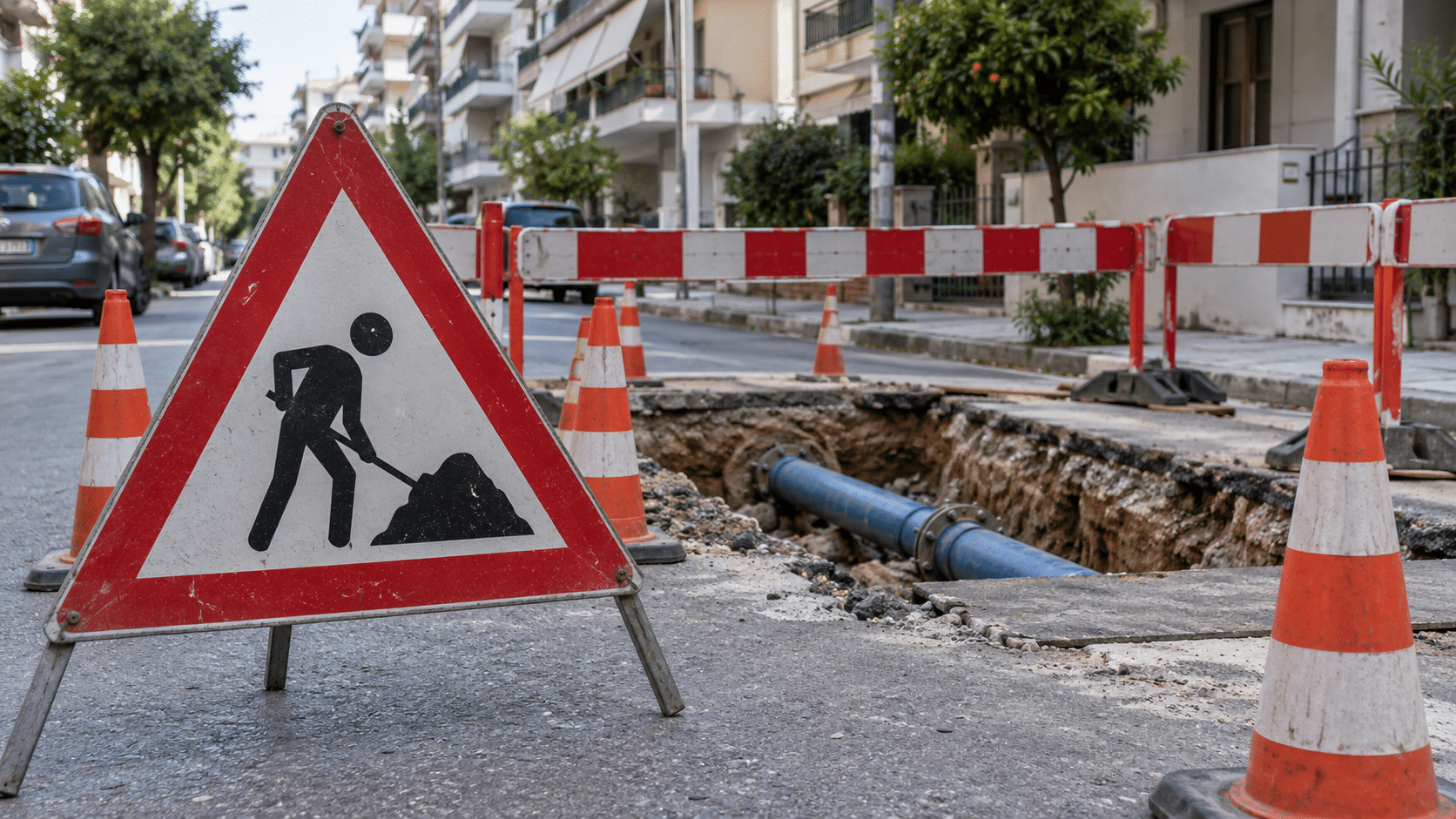 Τρίκαλα: Κυκλοφοριακές ρυθμίσεις για έργα της ΔΕΥΑΤ