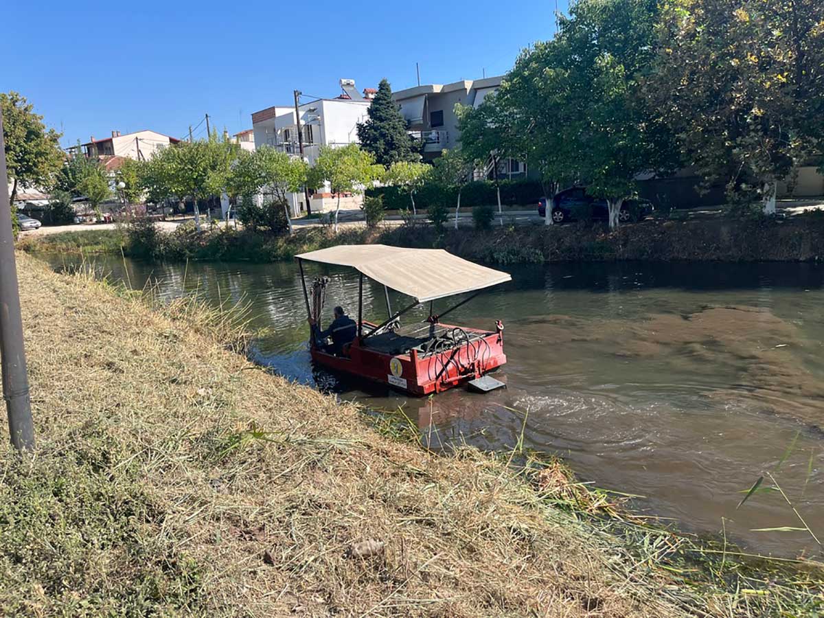 Καθαρισμός στον Αγιαμονιώτη από τον Δήμο Τρικκαίων