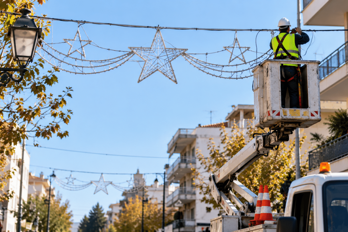 Τρίκαλα: Κλείνουν δύο δρόμοι για εορταστικό διάκοσμο
