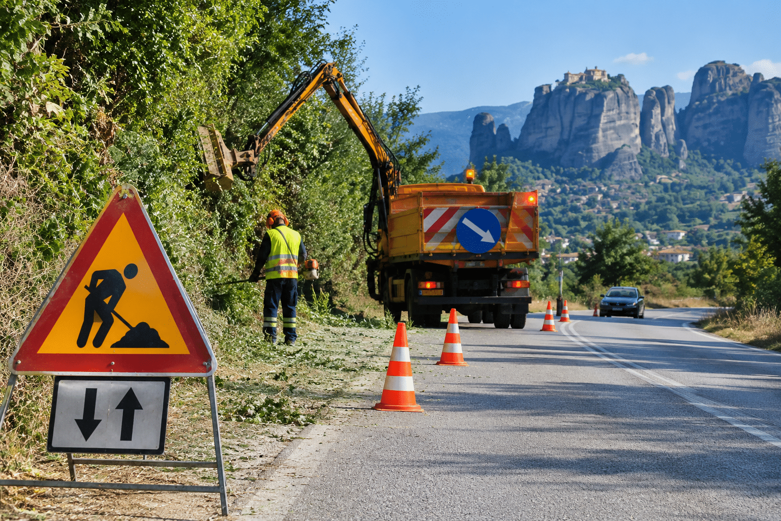 Τρίκαλα: Στενώσεις σε επαρχιακούς δρόμους έως 31/10