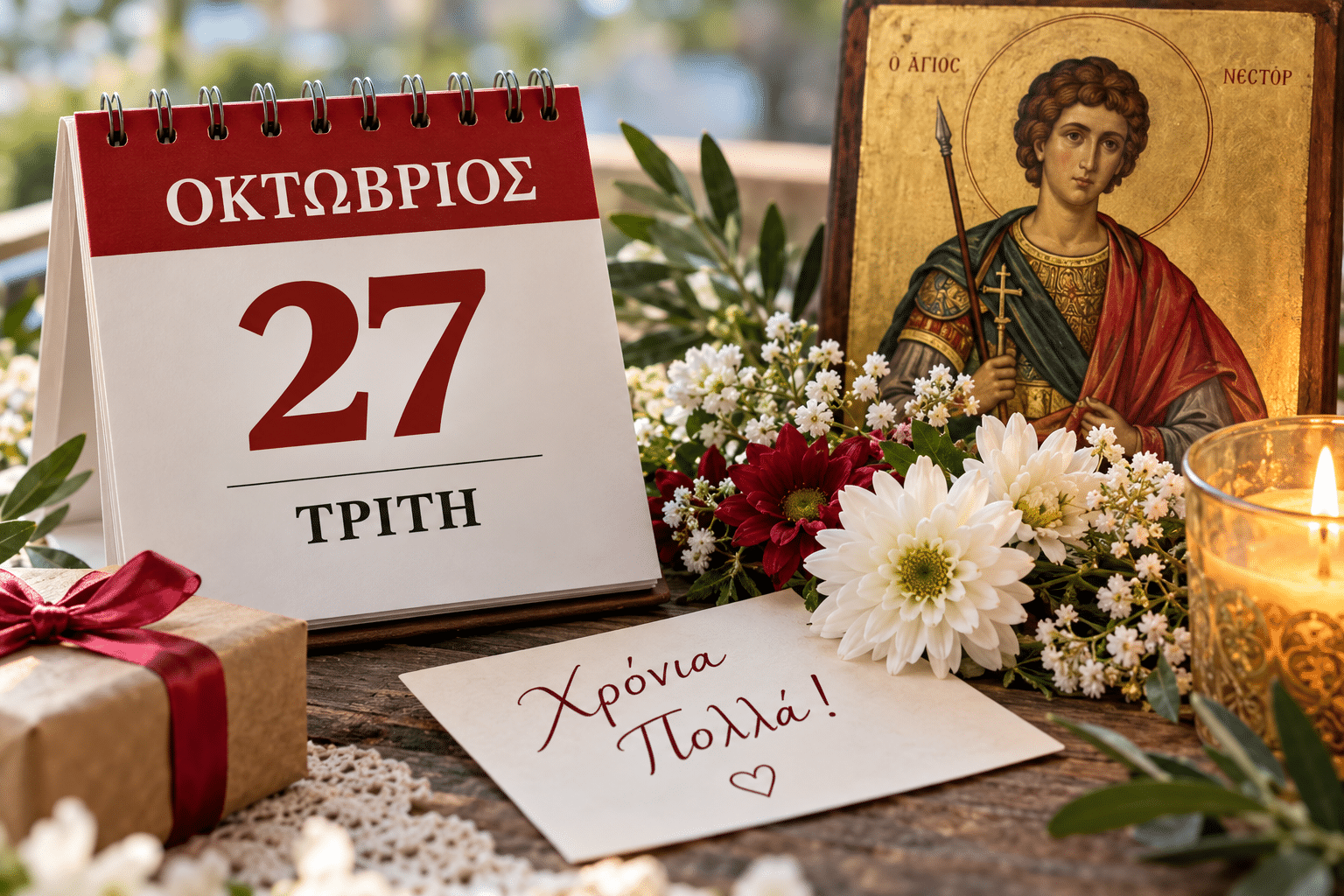 Εορτολόγιο 27 Οκτωβρίου: Ποιοι γιορτάζουν σήμερα