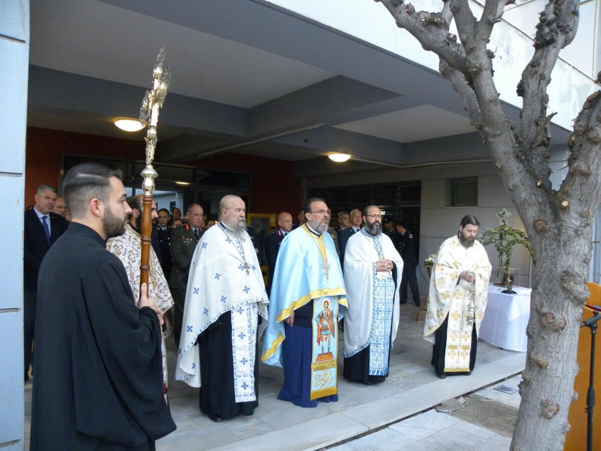 Τρίκαλα: Εσπερινός για τον Άγιο Αρτέμιο στην ΕΛ.ΑΣ.