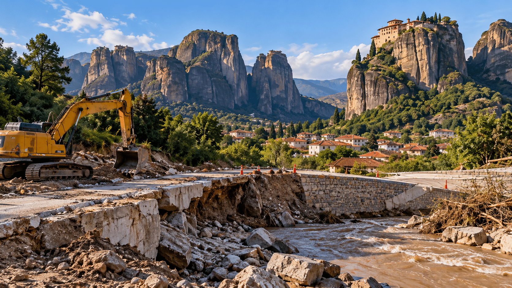Δήμος Μετεώρων: 1,5 εκατ. ευρώ για ζημιές από πλημμύρες