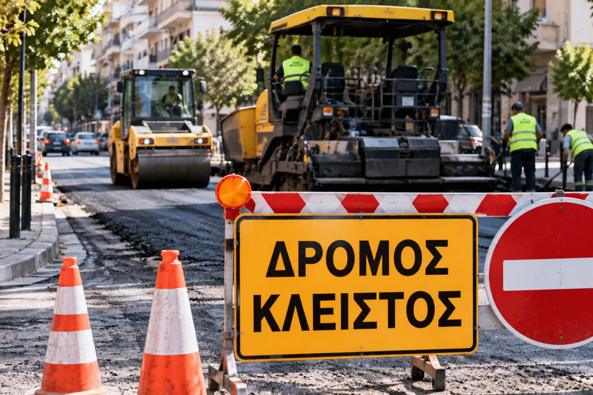 Τρίκαλα: Κλείνουν τρεις δρόμοι για τρεις ημέρες