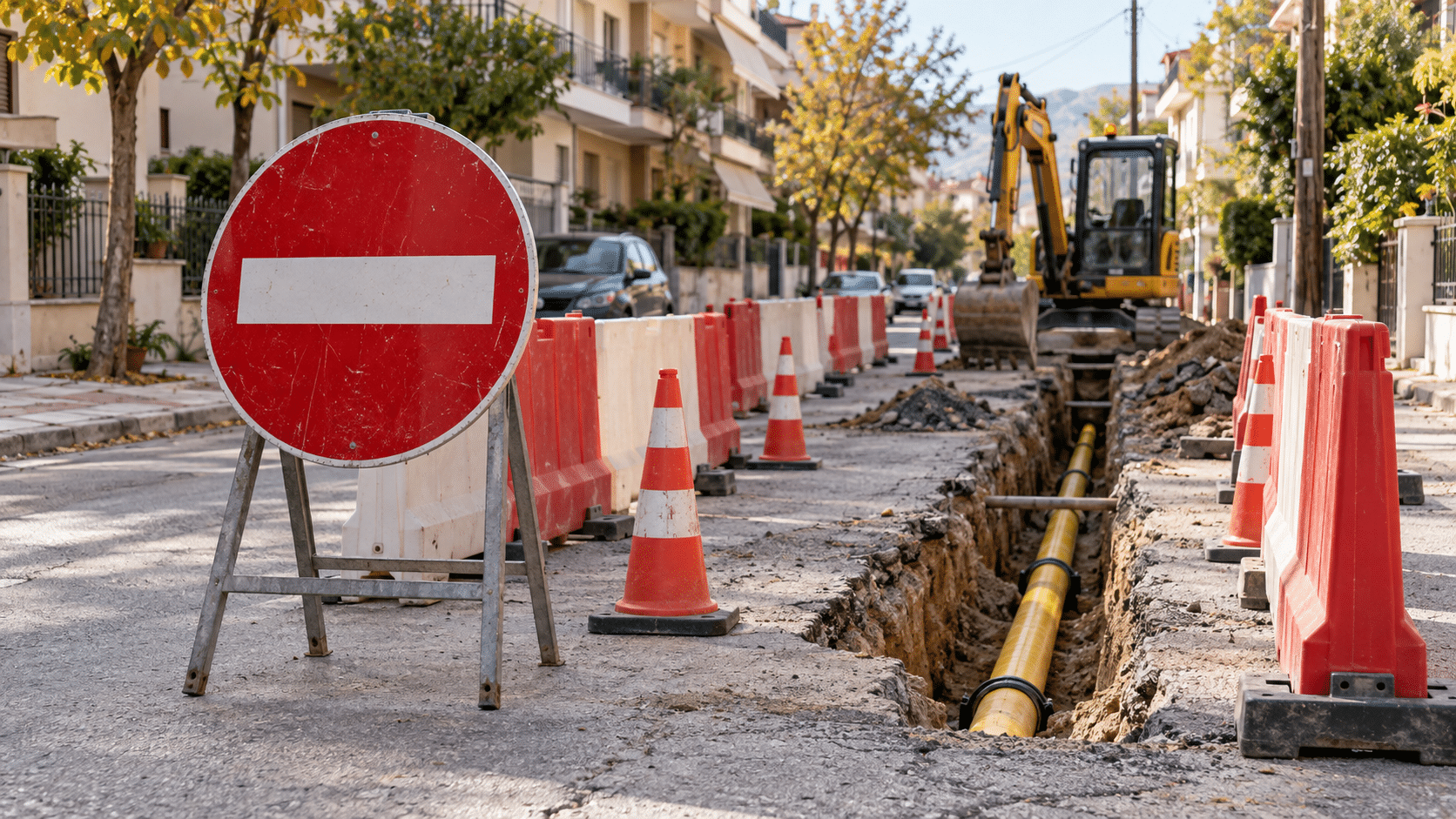 Τρίκαλα – Διακοπές κυκλοφορίας σε εννέα οδούς