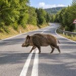 Τρίκαλα: Αγριογούρουνο και πέντε ΙΧ σε τροχαίο