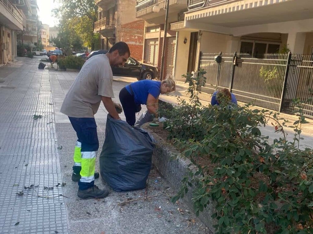 Τρίκαλα: Καθαρισμοί και κλαδεύσεις σε γειτονιές της πόλης